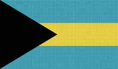 旗帜巴哈马群岛摘要纹理栅格化