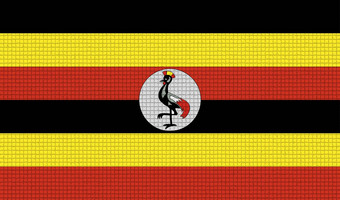 旗帜乌干达摘要纹理栅格化