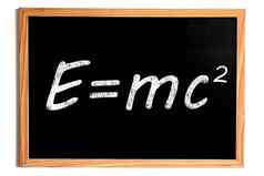 爱因斯坦能源公式黑板