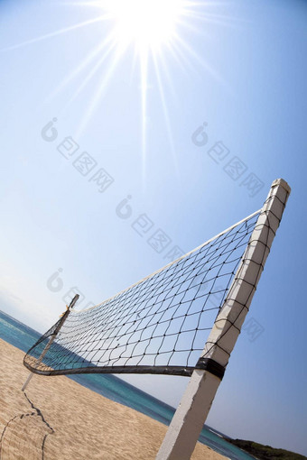 海滩排球阳光
