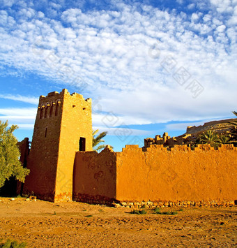 非洲摩洛哥现场施工历史村