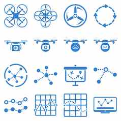 四轴飞行器导航图标集