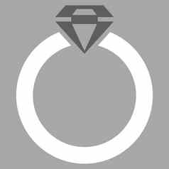 钻石环图标商务集