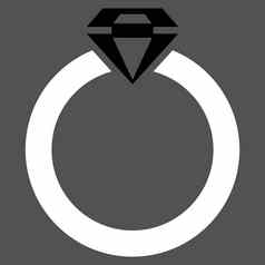 钻石环图标商务集