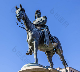 中尉一般温菲尔德斯科特雕像斯科特圆华盛顿