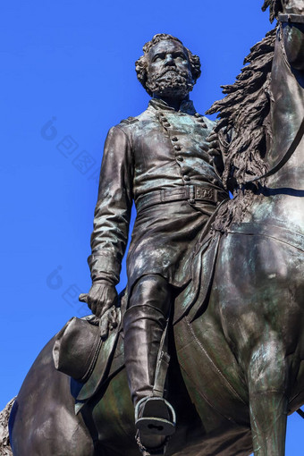 主要一般乔治亨利托马斯。民事战争雕像托马斯。圆<strong>华盛顿</strong>