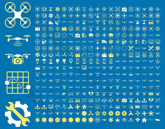 空气drones四轴飞行器工具图标
