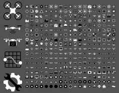 空气drones四轴飞行器工具图标