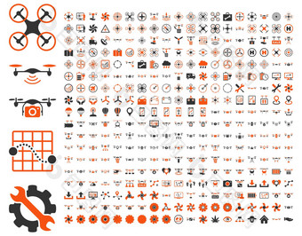 空气drones四轴飞行器工具图标