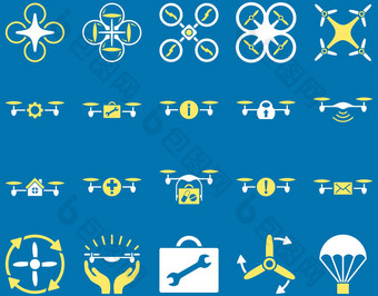 空气无人机四轴飞行器工具图标