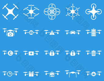空气无人机四轴飞行器工具图标
