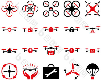 空气无人机四轴飞行器工具图标