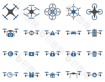 空气无人机四轴飞行器工具图标