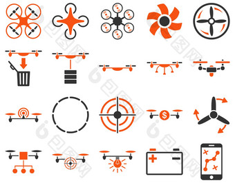 空气<strong>无人机</strong>四轴飞行器工具图标
