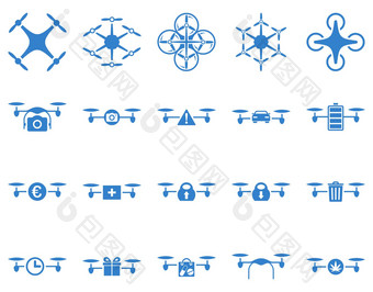 空气无人机四轴飞行器工具图标