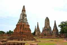寺庙什么柴瓦塔纳拉姆大城府省泰国