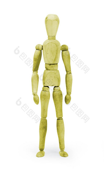 木数字人体模型bodypaint黄色的