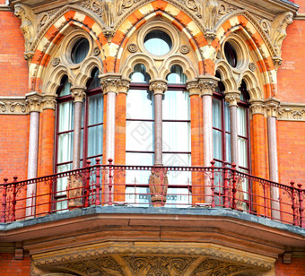 墙体系结构伦敦英格兰窗户砖外观