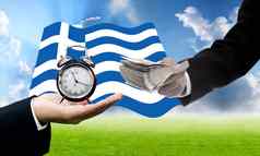的最后期限支付债务希腊的债务危机概念