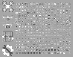 空气drones四轴飞行器工具图标