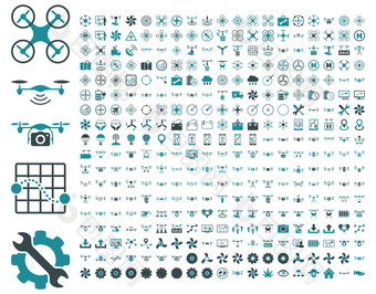空气drones四轴飞行器工具图标