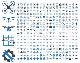 空气drones四轴飞行器工具图标
