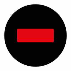 -平密集的红色的黑色的颜色轮按钮