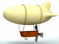 卡通飞船气球