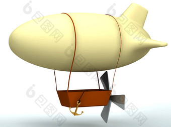 卡通飞船气球