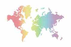 彩虹世界地图
