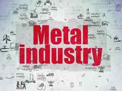 行业概念金属行业数字纸背景