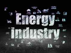 行业概念能源行业难看的东西黑暗房间