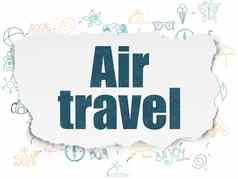 旅游概念空气旅行撕裂纸背景