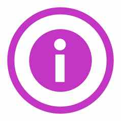 信息平紫罗兰色的颜色圆形的光栅图标