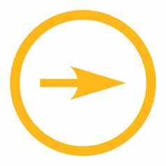 箭头轴平黄色的颜色圆形的光栅图标