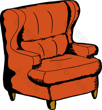 橙色<strong>沙发椅子</strong>