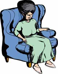 女蓝色的沙发椅子