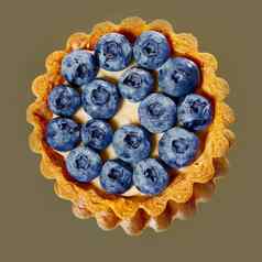 小果馅饼新鲜的蓝莓