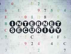安全概念互联网安全数字纸背景