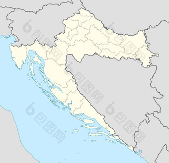 克罗地亚地图