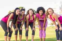 微笑跑步者支持乳房癌症马拉松