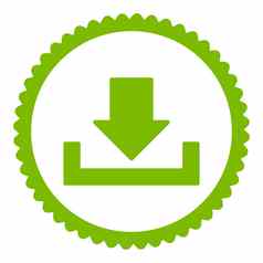 下载平生态绿色颜色轮邮票图标