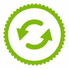 刷新公约平生态绿色颜色轮邮票图标