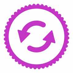 刷新公约平紫罗兰色的颜色轮邮票图标