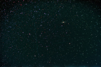 星空珀尔修斯仙女座星系乳白色的下降