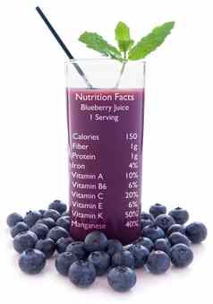 蓝莓汁营养事实