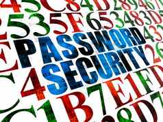 安全概念密码安全数字背景