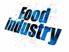 行业概念食物行业数字背景