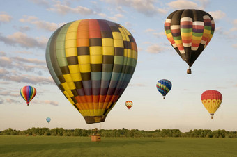 热空气气球浮动场