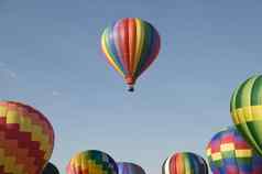 单热空气气球浮动气球节日